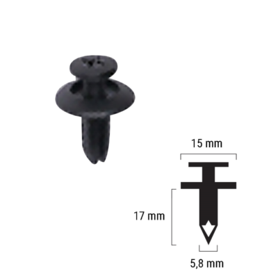 Rivetto in plastica Rms per Suzuki Cod. 121832019-0