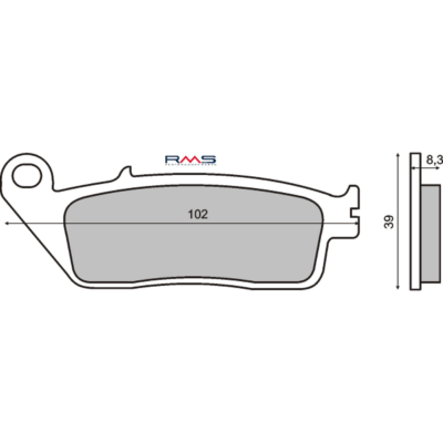 Coppia pastiglie Rms anteriori Honda Sh 125/150/300 Abs 2013> Cod. 225100870-0