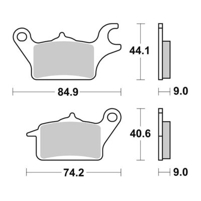 Coppia Pastiglie SBS Anteriori Sx Yamaha Tricity - 222HF-0