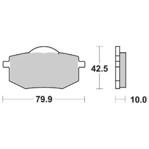 Coppia Pastiglie SBS Anteriori Yamaha XV Virago 535 - 616HF-0