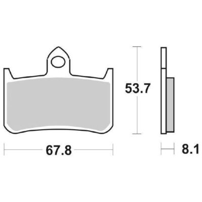 Coppia Pastiglie SBS Anteriori Honda Hornet 900-0