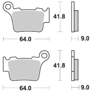 Coppia Pastiglie SBS Posteriori Husqvarna SM 450 RR - 791CS-0