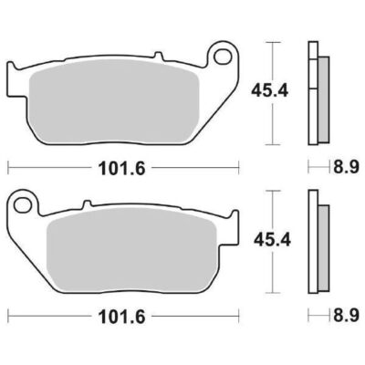 Coppia Pastiglie SBS Anteriore Sinterizzata Harley Davidson XL Sportster-0