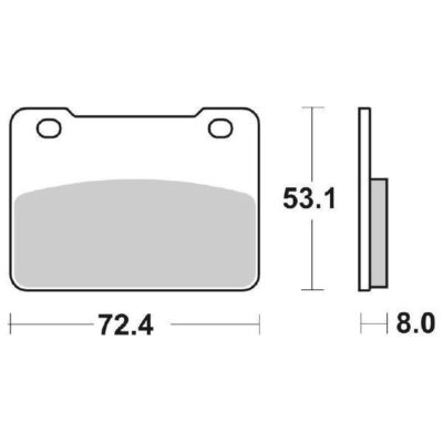 Coppia Pastiglie SBS Anteriori Sym Maxsym 400 - 215HF-0