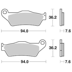 Coppia Pastiglie SBS Posteriori Ktm 1050 Adventure - 671HF-0