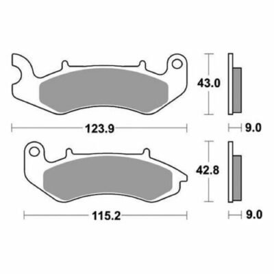 Coppia Pastiglie SBS Anteriori benelli BN 125 - 961HF-0