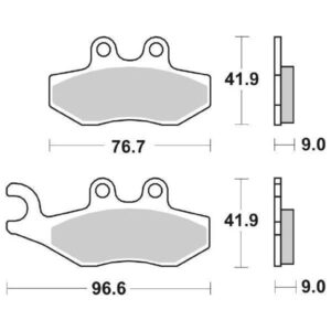 Coppia Pastiglie SBS Anteriore Sinterizzata Piaggio Beverly 300 - 177MS-0
