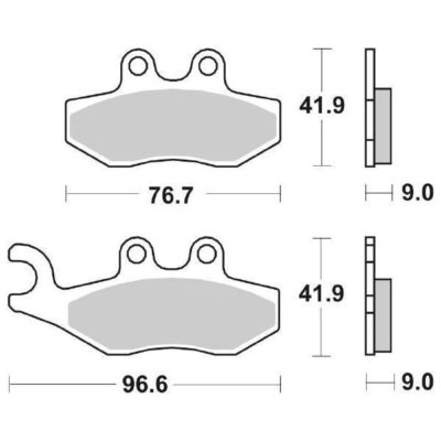 Coppia Pastiglie SBS Anteriore Sinterizzata Piaggio Beverly 300 - 177MS-0