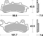 Coppia Pastiglie SBS Anteriori Honda Sh 125 Mode 2020> - 233CT-0