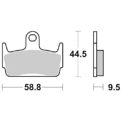 Coppia Pastiglie SBS Anteriore Sym Jet Sport X SR 2T - 129HF-0